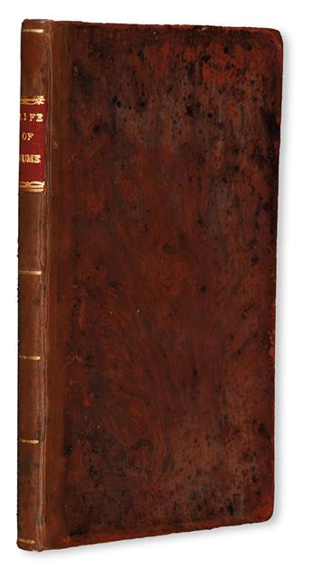 HUME, DAVID.  The Life of David Hume Esq. written by Himself.  1777.  Lacks the portrait.